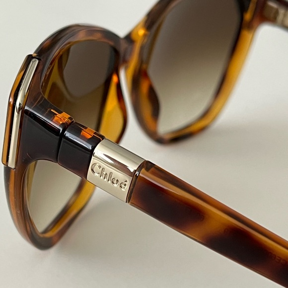 Chloe Cat Eye Sunglasses Tortoise Shell Color BRAND NEW - Picture 2 of 8